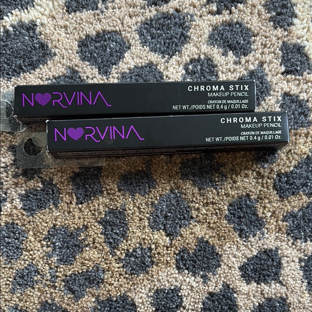 Anastasia Beverly Hills Norvina Chroma Stix - Black - NIB - Set of TWO